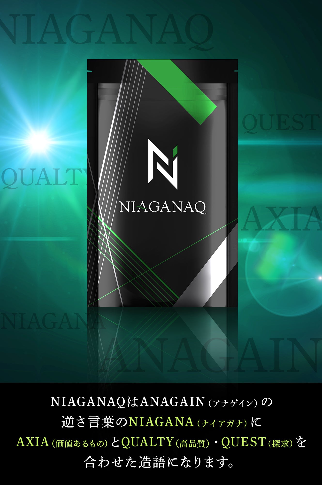 NIAGANAQ アナゲイン3300mg ノコギリヤシ 亜鉛 イソフラボン 厳選12成分 GMP認定工場 30日分