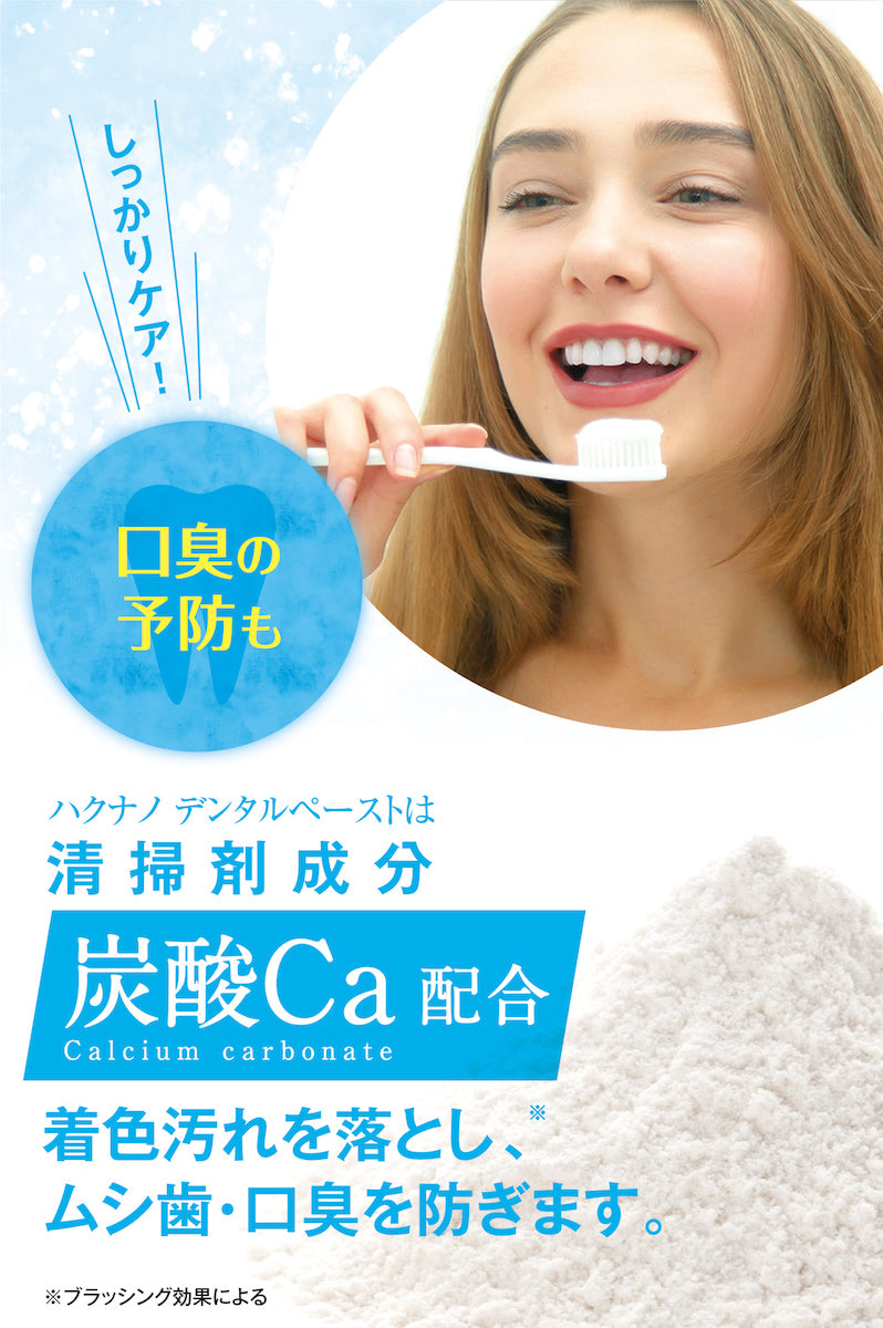 ホワイトニング 歯磨き粉 白Nano(ハクナノ) 本来の白さへ 口臭予防 歯を白くする歯磨き粉 100g